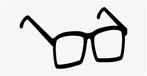 Nerd Glasses Clipart Spectacles Clipart Black And White Png Image