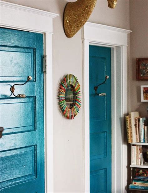 22 Gorgeous Painted Interior Doors That Arent White Postcards From