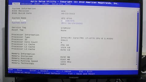 Bios Dell Xps 8700 Youtube