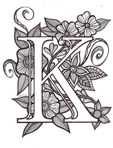 Color each letter k coloring page. KSCN0006 | Coloring pages, Fancy letters, Lettering