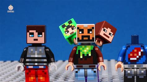 Lego Minecraft Steve Brick Building Skin Packs Model Animation Youtube