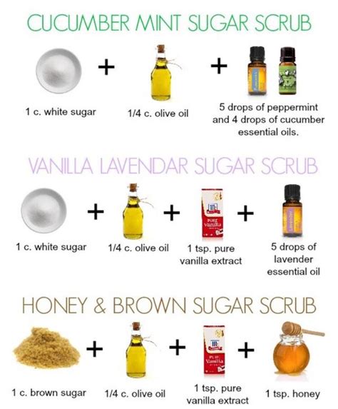 Make Your Own Sugar Scrubs Sugar Scrub Diy Mint Sugar Scrub