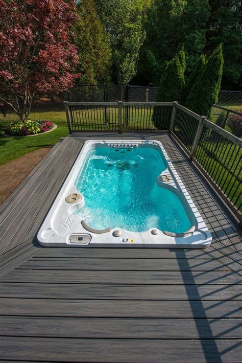 Don T Like The Above Ground Look Surround Your Swim Spa With A Deck In