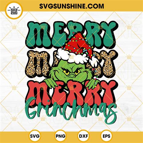 Merry Grinch Mas Svg Grinch Christmas Svg Grinch Svg Merry Christmas