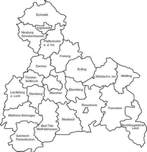 Bundesland bayern sowohl ein bezirk (mit dem bezirkstag als parlament) als auch auch ein regierungsbezirk, also eine verwaltungsuntereinheit der landesregierung. : Oberbayern