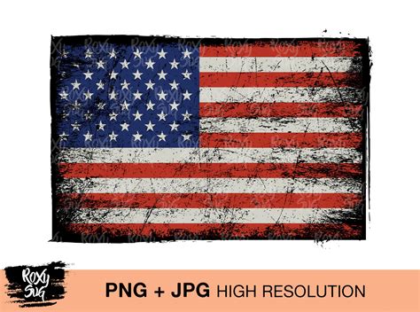 American Flag Png Distressed Us Flag Sublimation Designs Etsy