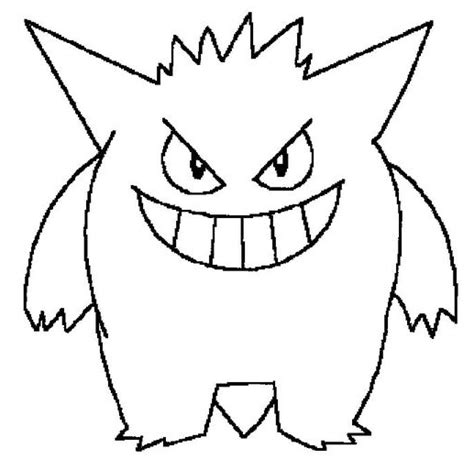 Gengar Pokemon Coloring Pages Coloring Pages