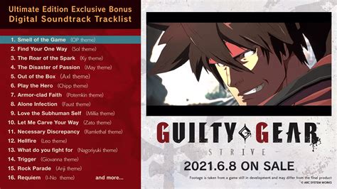 Guilty Gear Strive Digital Soundtrack Preview Trailer