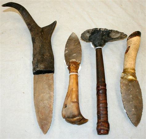 Native American Stone Antlerboneknive Native American Tools