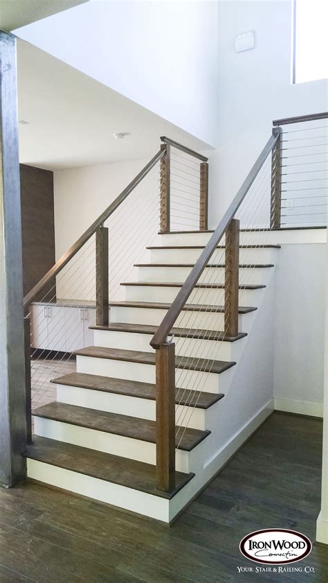 Upgrade your existing railing to cable railing using cable bullet tensioner kits. Cable Railing | Diy stair railing, Interior stairs, Cable ...