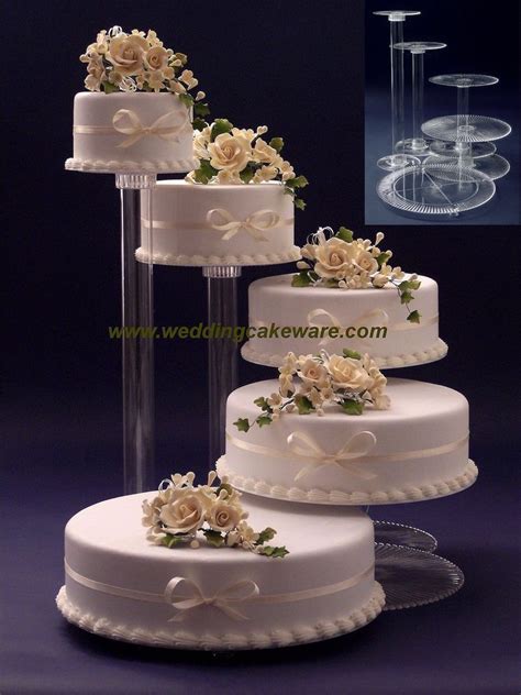 5 Tier Cascading Wedding Cake Stand Stands Set Home And Garden Wedding