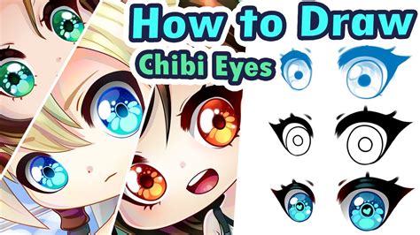 How To Draw Chibi Eyes Step By Step Tutorial Youtube