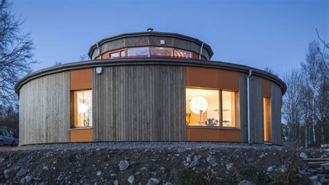 Circular Style Cladding Exterior Eco House Design Round House Round
