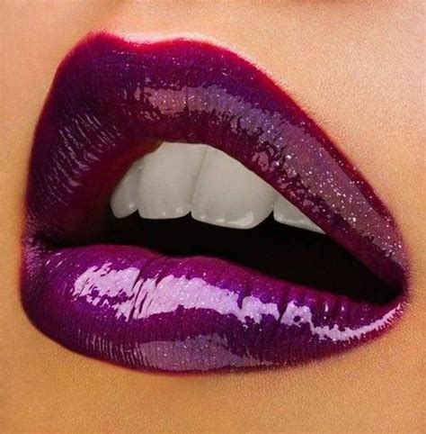 Purple Lips Purple Lips Purple Lips Makeup Glossy Lips