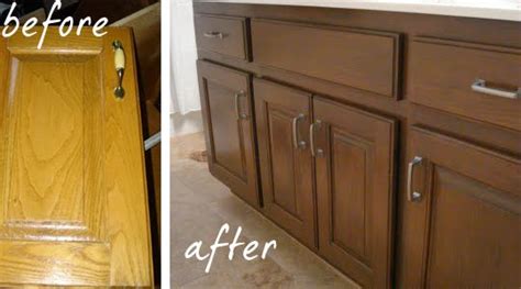 Although refinishing the bathroom tile proved tricky, modernizing the oak cabinetry was a cinch. Working With What You Have: Reglazing Honey Oak | Honey ...