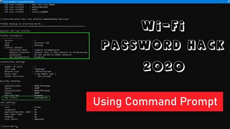 Show All Wifi Password Using Cmd Command Prompt On Windows 10 7 8