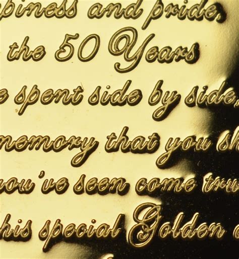 Th Golden Wedding Anniversary Ct Gold Commemorative With Etsy Uk