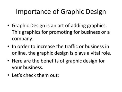 Ppt Benefits Of Graphic Design For Your Business Powerpoint
