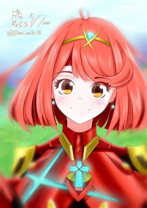 A Pyra fanart I made cause a friend asked for it :) : Xenoblade_Chronicles