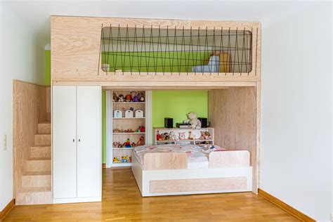 Tolles hochbett kinder stockbett spielbett massives holz unbehandelt madchen. Hochetage, Schrank und Bett | jan martin nürnberg | Bett ...