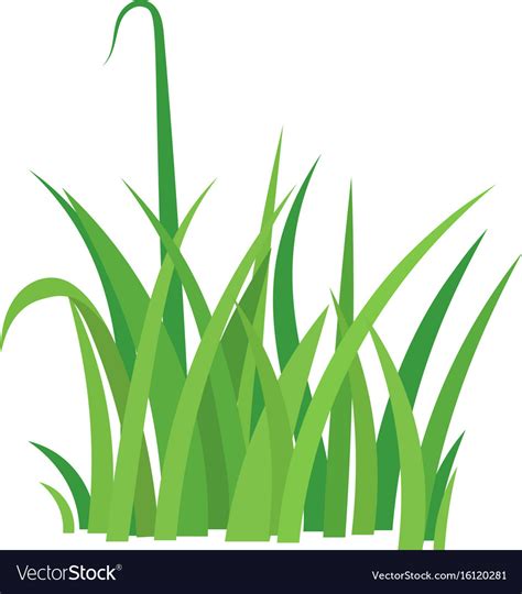 Fragment A Green Grass Royalty Free Vector Image