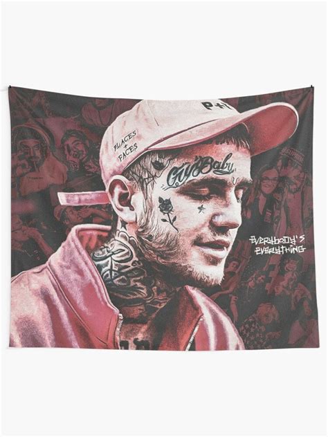 Lil Peep Cry Baby Wall Tapestry Lil Peep Helboy Wall Hanging Etsy