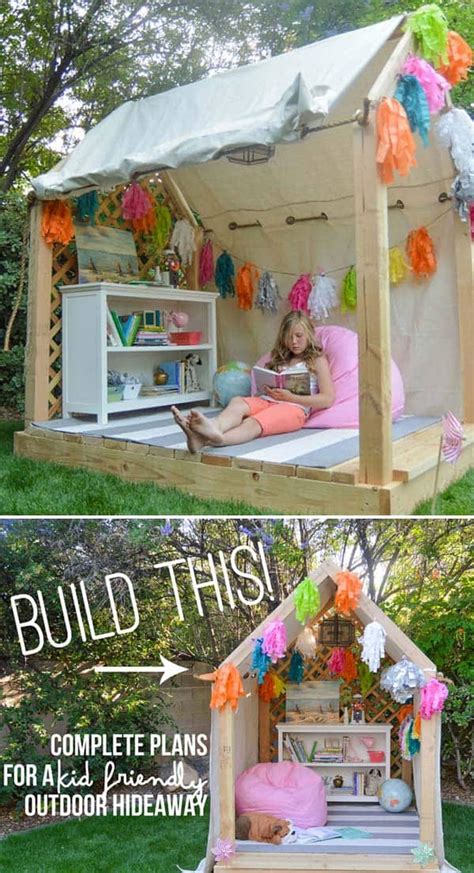 16 Creative Kids Wooden Playhouses Designs For Your Yard