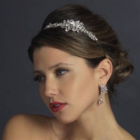 Nwt Stunning Rhinestone And Crystal Wedding Side Accent Bridal Headband Tiara Son Moda Saç