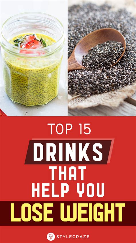 Top 15 Drinks That Help You Lose Weight Healthy Food Weight Loss
