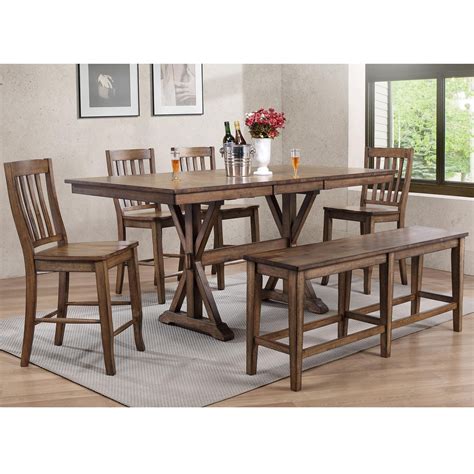 Winners Only Carmel Dct33879r4x5224r5624r 6 Piece Dining Set With