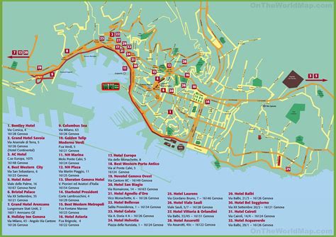 Mapa Turistico Genova