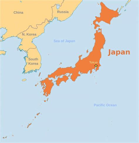 Japan Asia Map