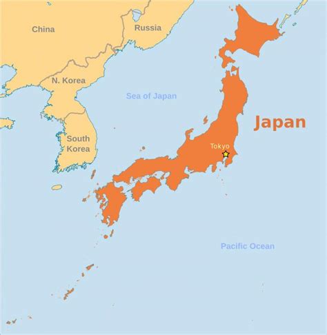 Includes numbered blanks to fill in the answers. Japan map labeled - Labeled map of japan (Eastern Asia - Asia)