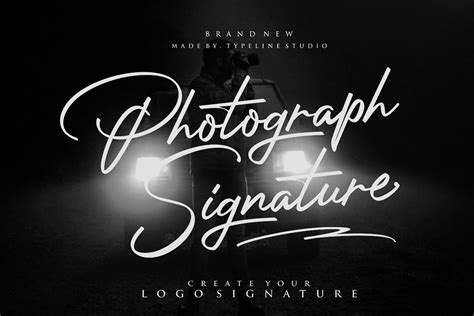 Photograph Signature Logo Fonts 269187 Script Font Bundles