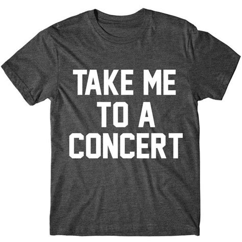 Metallic Gold Print Take Me To A Concert Womens Graphic Tshirt Womens