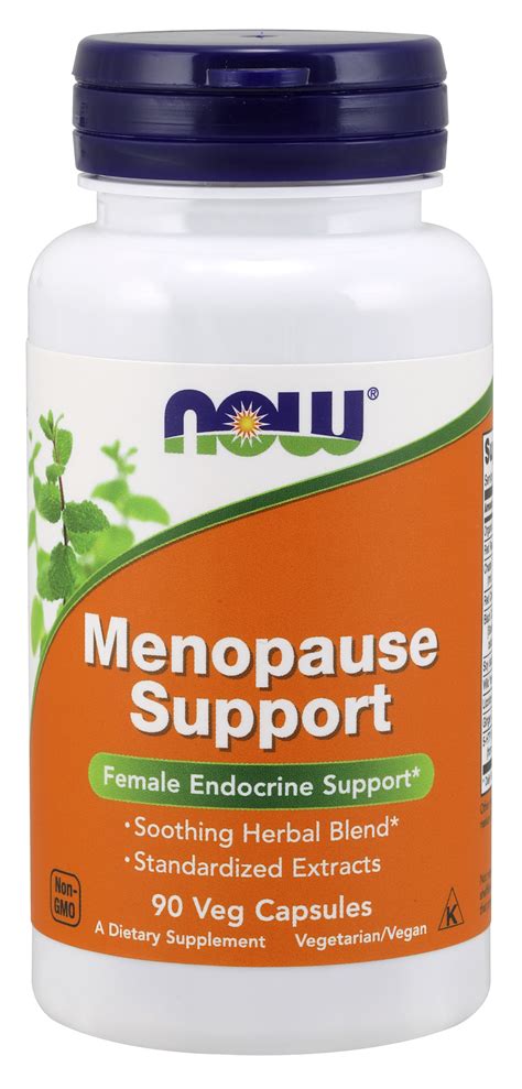 NOW Supplements, Menopause Support, Blend Includes Standardized Herbal ...