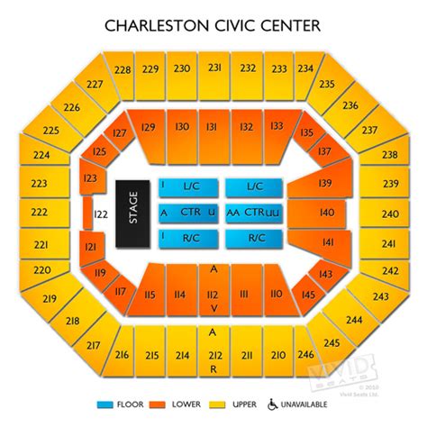 Charleston Civic Center Arena Seating Chart Arena Seating Chart