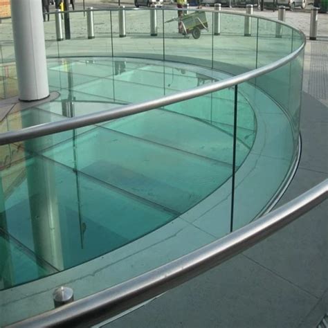 2152mm Tempered Laminated Glass Railing Flat Safety Laminated Glass