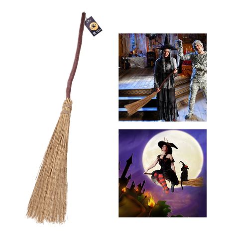 Buy Unomor Witch Broom Straw Costume Cosplay Wizard
