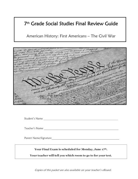 Pdf 7th Grade Social Studies Final Review Guide Grade · 7th Grade
