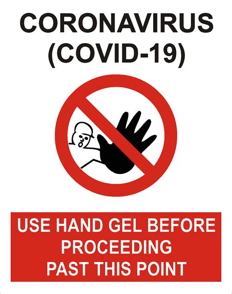 Covid 19 Use Hand Gel Sign Lasting Impressions Signs