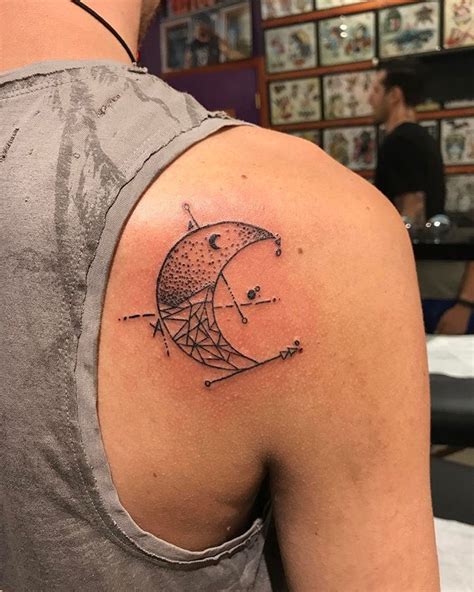 Moon Tattoos Shoulder