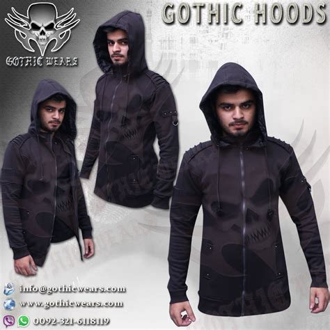 GOTHIC HOODS Artical No: GW-1202 Gothic Men Coats Gothic Women Coats Gothic Men Jackets Gothic ...