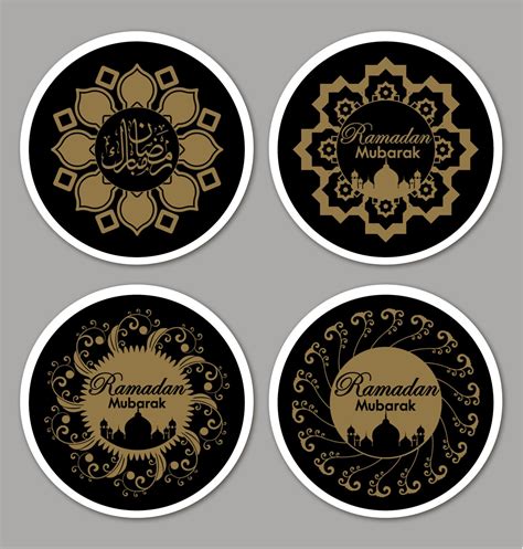 Ramadan Mubarak Stickers Labels Glossy And Matt Goldstar Stickers