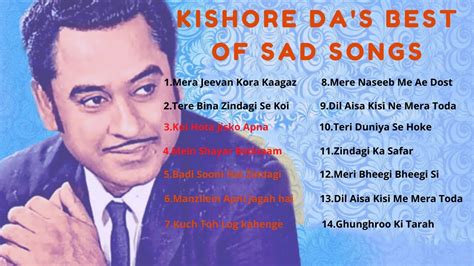 Kishore Da Best Of Sad Songs Dard Bhare Geet Youtube
