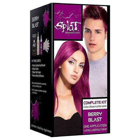 Splat 30 Wash Hair Dye Kit Semi Permanent Berry Blast For Sale Online