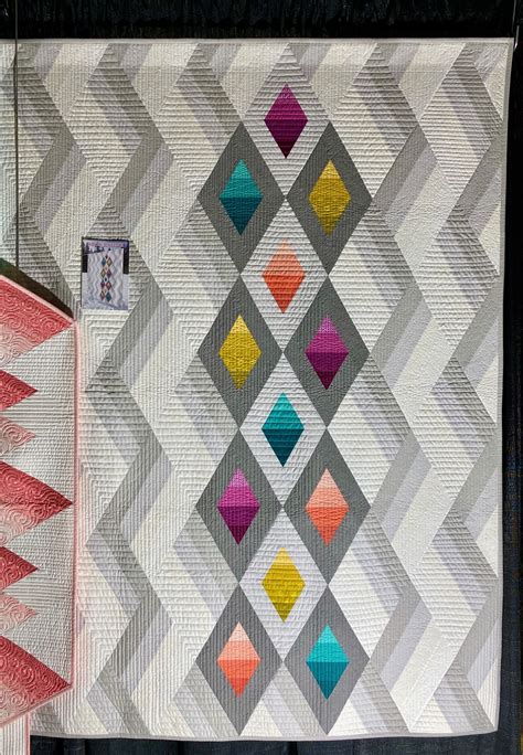 Modern Diamond Quilt Geometric Abstract Modern Quilt Patterns Modern