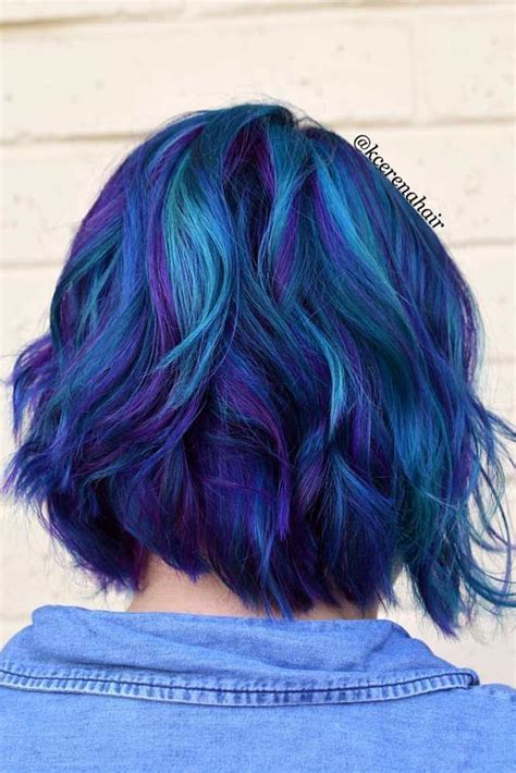 24 Blue And Purple Hair Looks That Will Amaze You Galaxy Hair Color