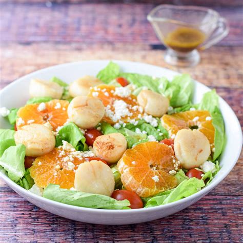 Scallop Salad Orange Sweetness Dishes Delish