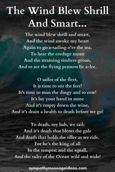 Funeral Poems For Sailors And Seamen Sympathy Message Ideas